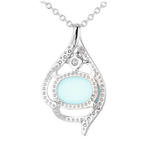 pendentif femme argent zirconium diamant 8300321 pic3