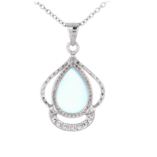 pendentif femme argent zirconium diamant 8300324 pic3