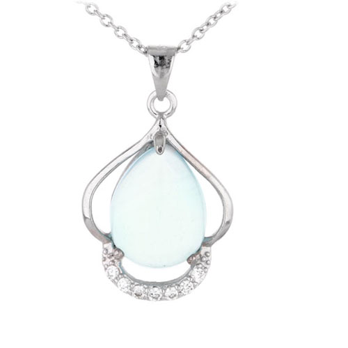 pendentif femme argent zirconium diamant 8300324