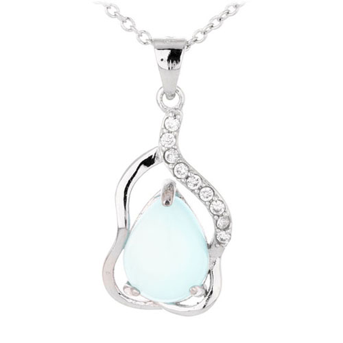 pendentif femme argent zirconium diamant 8300326