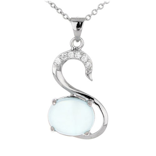 pendentif femme argent zirconium diamant 8300333