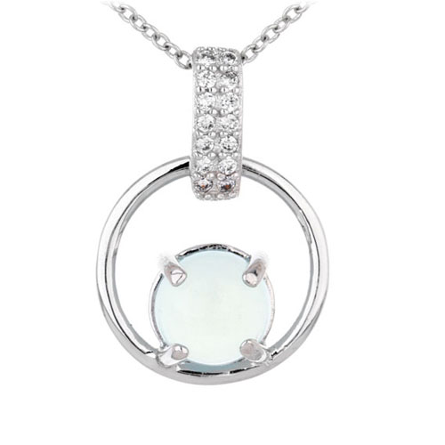 pendentif femme argent zirconium diamant 8300334