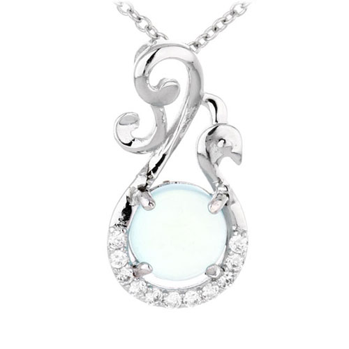 pendentif femme argent zirconium diamant 8300336