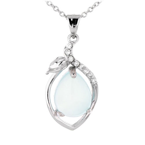 pendentif femme argent zirconium diamant 8300339