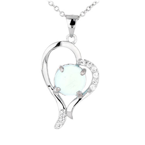 pendentif femme argent zirconium diamant 8300341