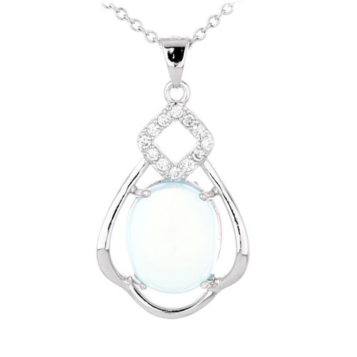 pendentif femme argent zirconium diamant 8300342