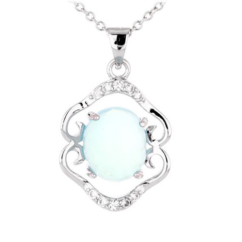 pendentif femme argent zirconium diamant 8300344