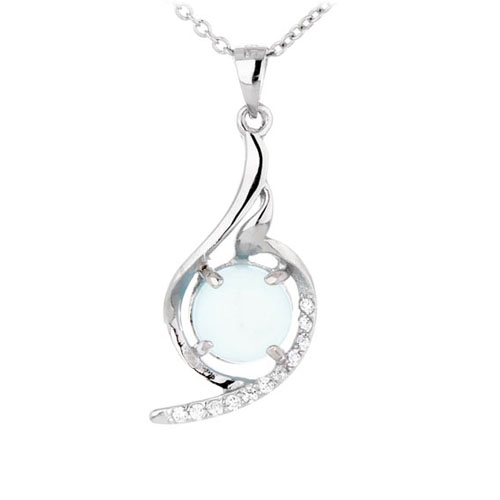 pendentif femme argent zirconium diamant 8300349