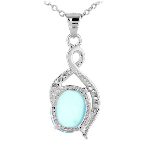 pendentif femme argent zirconium diamant 8300354 pic3