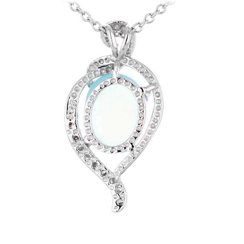 pendentif femme argent zirconium diamant 8300355 pic3