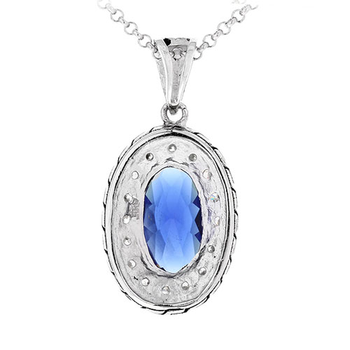 pendentif femme argent zirconium diamant 8300410 pic3