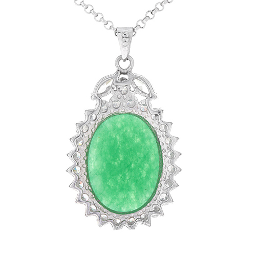 pendentif femme argent zirconium jade 8300433 pic3