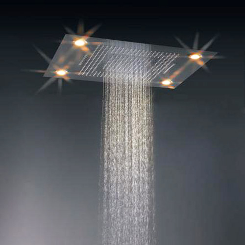 pomme douche lumineuse acier SHOWERLED4 pic3