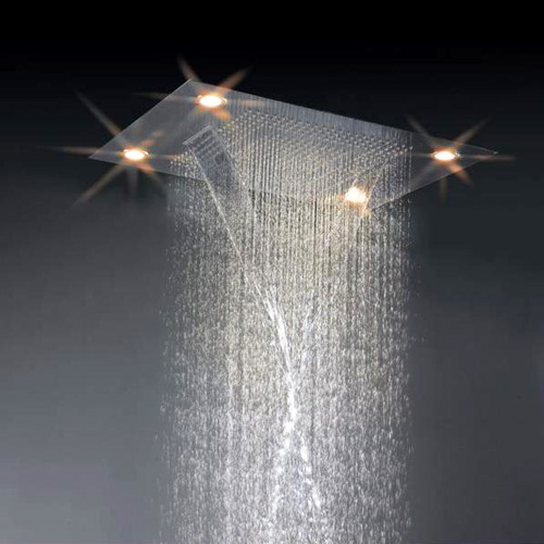 pomme douche lumineuse acier SHOWERLED4 pic4