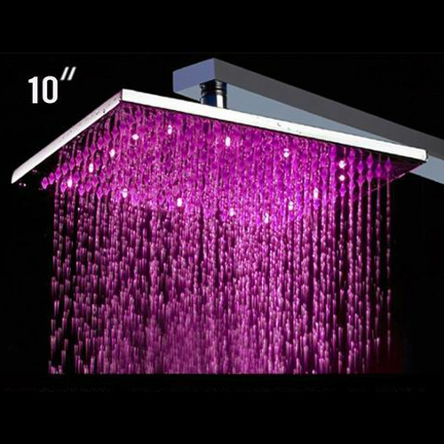 Pommeau douche carré led 3 couleurs (Lot 10 pcs) sur grossiste chinois  import