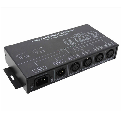 repartiteur DMX 4 ports REPDMX124