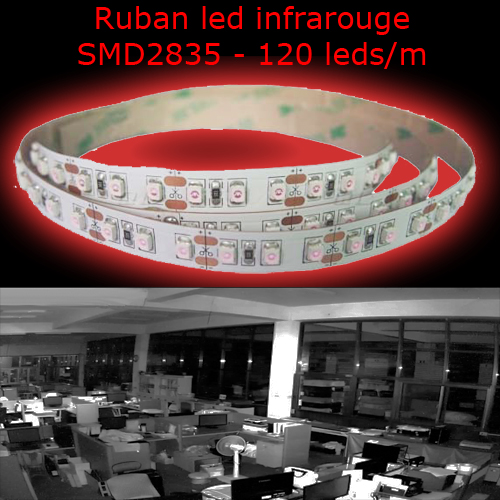 ruban led infrarouge 120 leds m BTFIR283512IP20