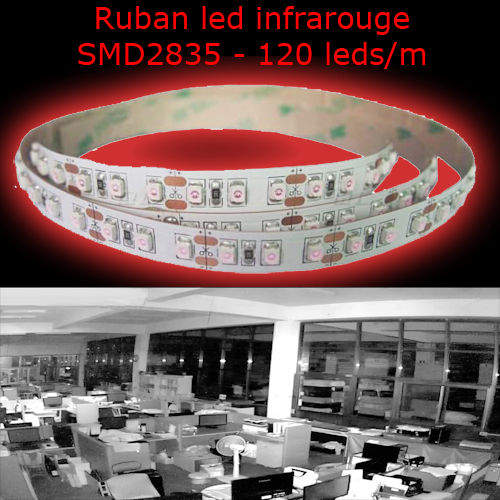 ruban led infrarouge 240 leds m BTFIR283524IP20