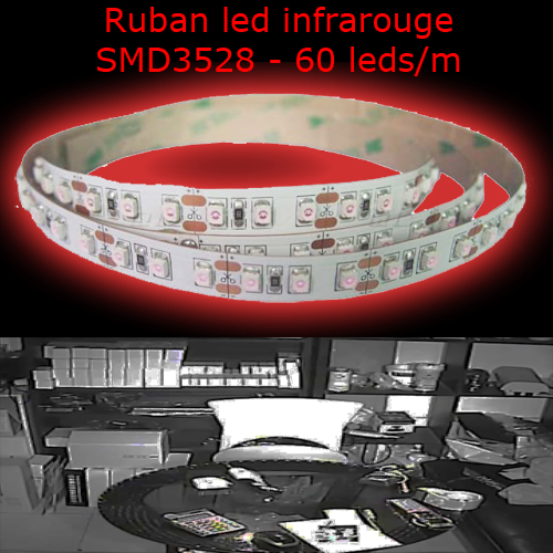 ruban led infrarouge 60 leds m BTFIR352860IP65