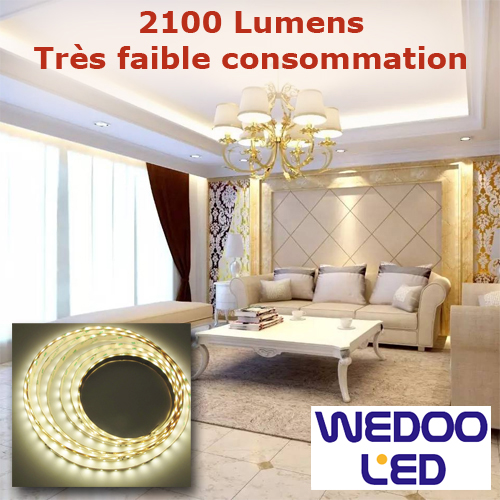 ruban led puissant super eco SMD2835 64 leds BTF283564IP20