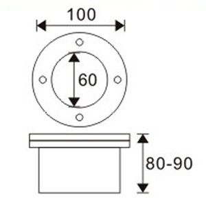 spot led encastrable sol SPOTGND3 pic2