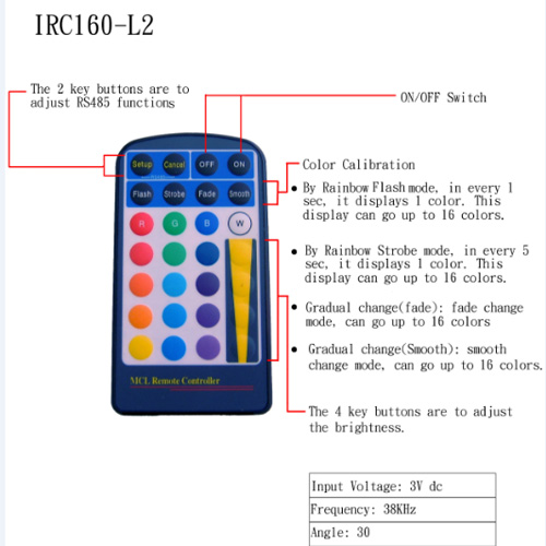 spot rgb 5w MCL09 pic4