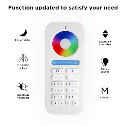 telecommande led tactile RGBW 8 zones REMRGBW8Z pic6