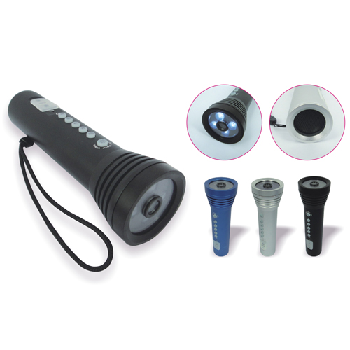 torche led mp3 camera espion