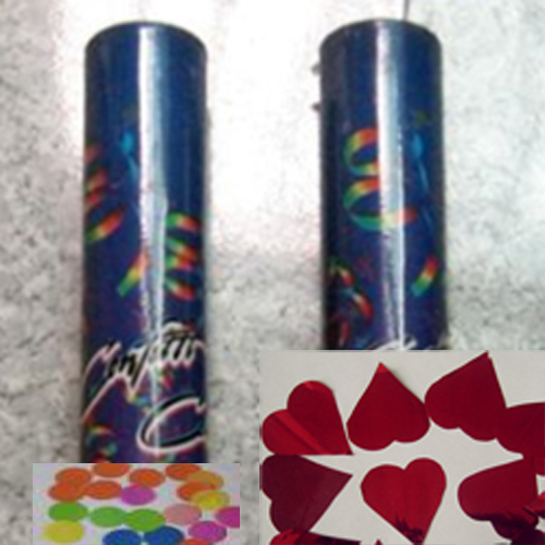 tube confettis en coeur