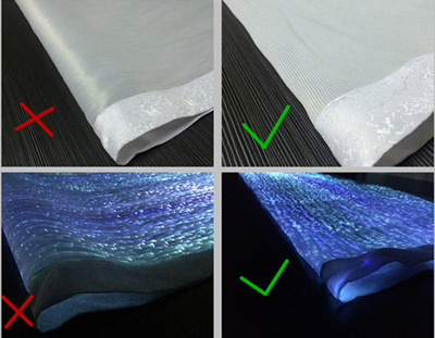 Pliage vêtements lumineux