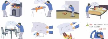 Utilisation de la couverture anti feu
